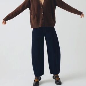 Toast Twisted Seam Japanese Denim sculptural pants